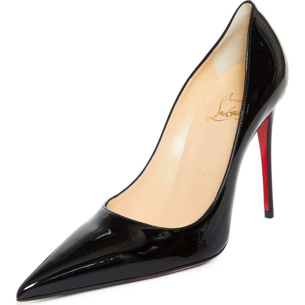 Shop Christian Louboutin Kate Max Patent Pump In Black