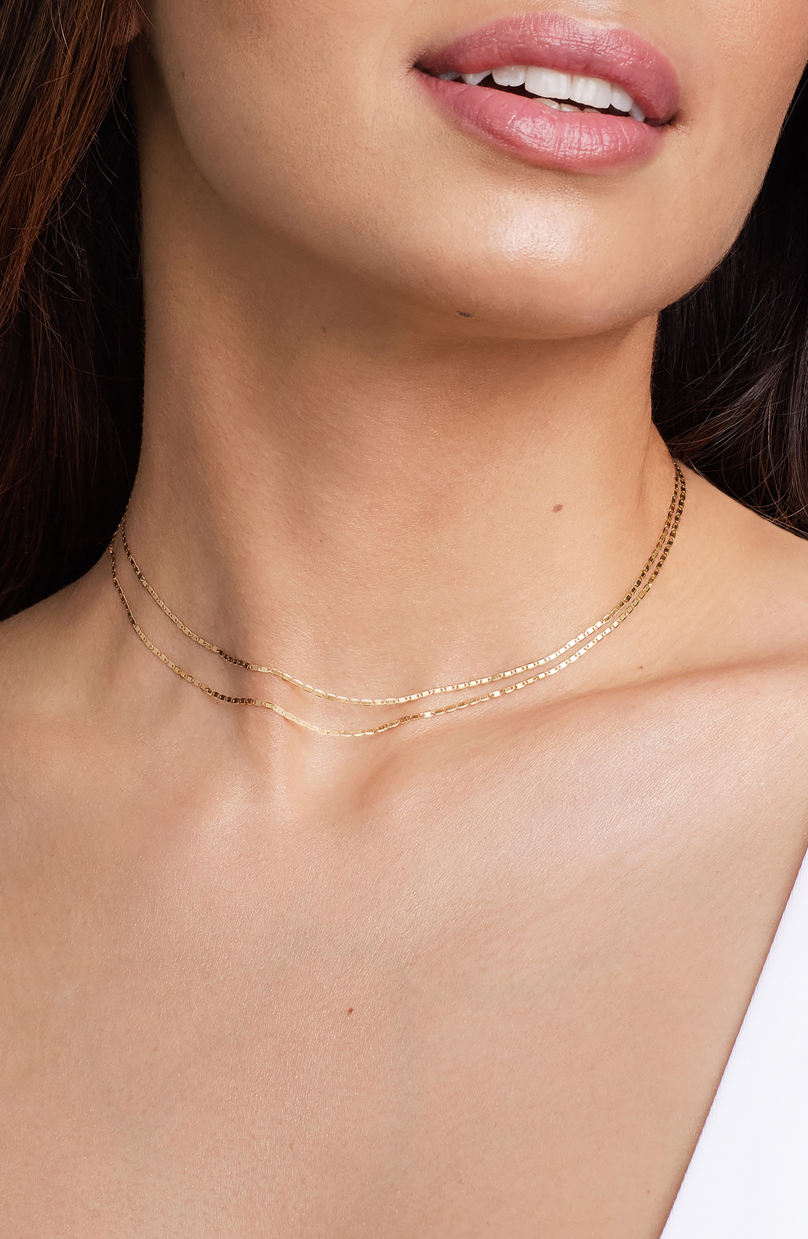 double strand choker necklace