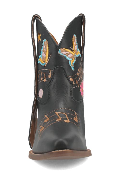 Shop Dingo Melody Embroidered Western Boot In Black