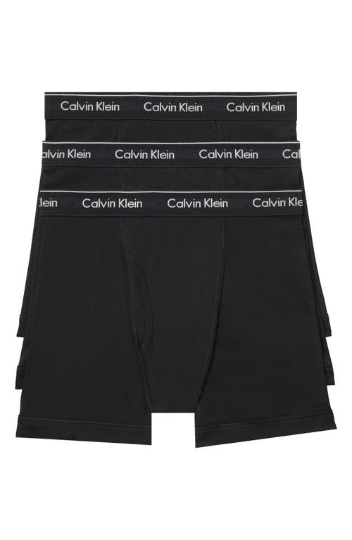 Classics 3-Pack Cotton Boxer Briefs in Black