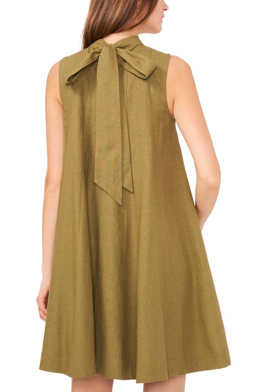 Shop Halogenr Halogen(r) High Neck Trapeze Dress In Olive Drab