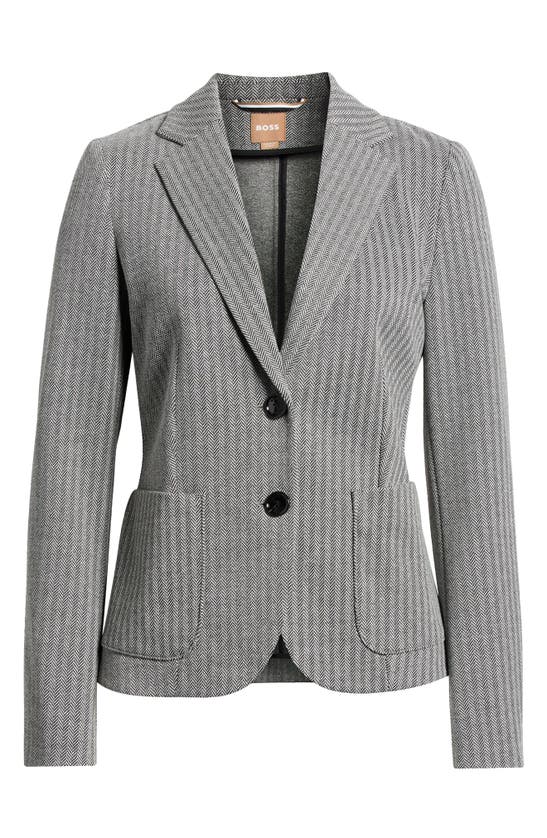 Shop Hugo Boss Boss Jonalahra Blazer In Herringbone