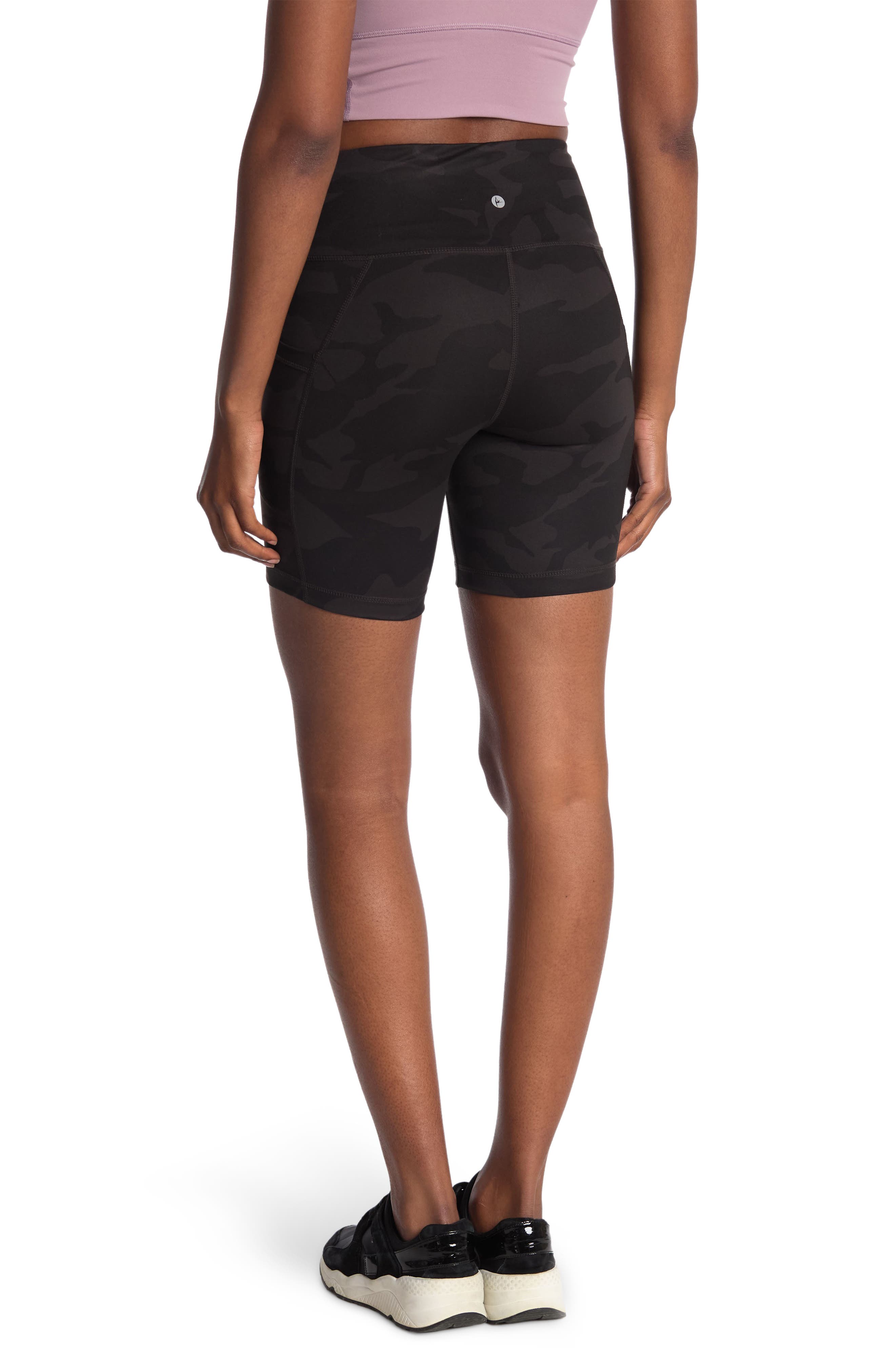 90 degree by reflex woven shorts with mesh contrast