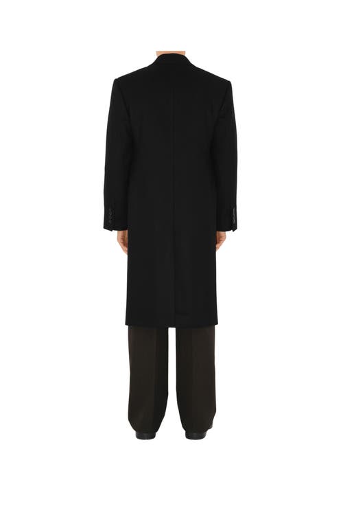 Shop Burberry Cashmere Tailored Coat In Black