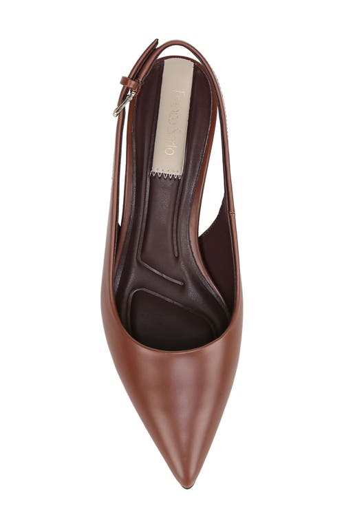 Franco Sarto Women's Racer Pointed Toe Block Heel Slingback Pumps In Brown
