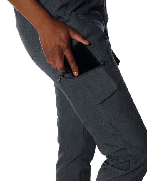 Members Only Reus Open Bottom Scrub Pants In Graphite