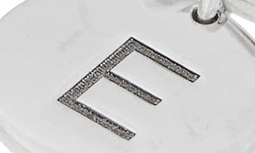 Meshmerise Love Knot Initial Bracelet In White-e