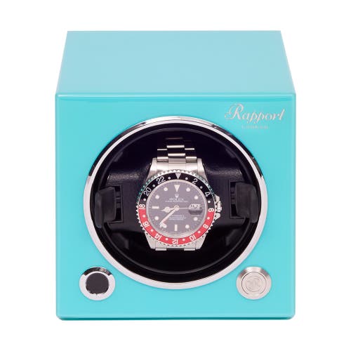 Shop Rapport London Evolution Single Watch Winder In Turquoise