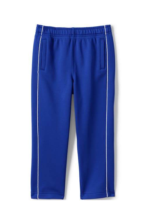 Shop Lands' End School Uniform Kids Active Track Pants In Cobalt