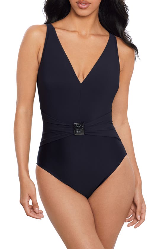 Shop Magicsuit Faith Glimmer Twins One-piece Swimsuit In Black