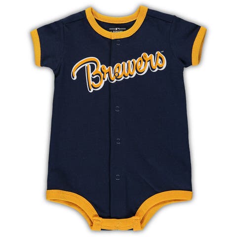 Outerstuff Newborn & Infant Orange/Navy Denver Broncos Little Champ Three-Piece Bodysuit Bib & Booties Set