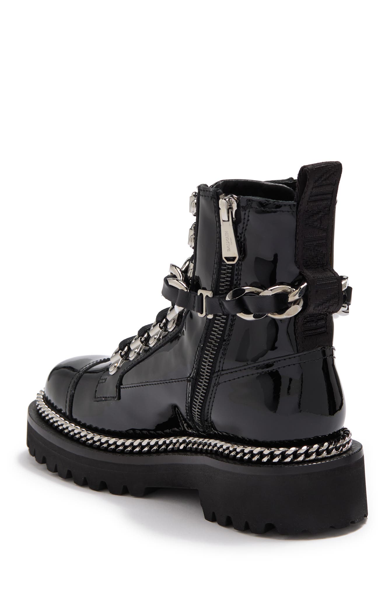 balmain combat army chain boot