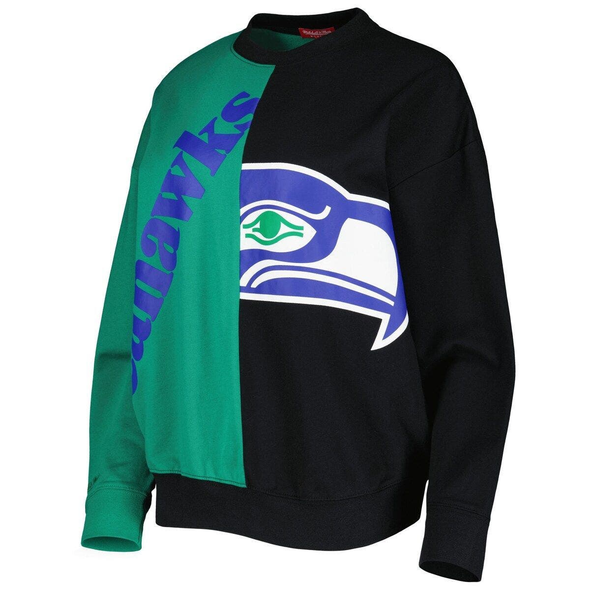 Upcycled Vintage Seahawks Flame Sweatshirt