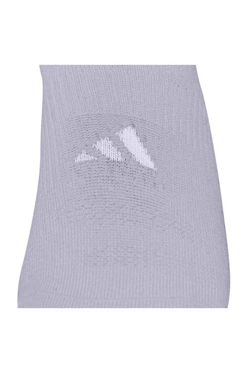 Adidas Originals Adidas 6-pack Superlite No Show Performance Socks In White/black/grey