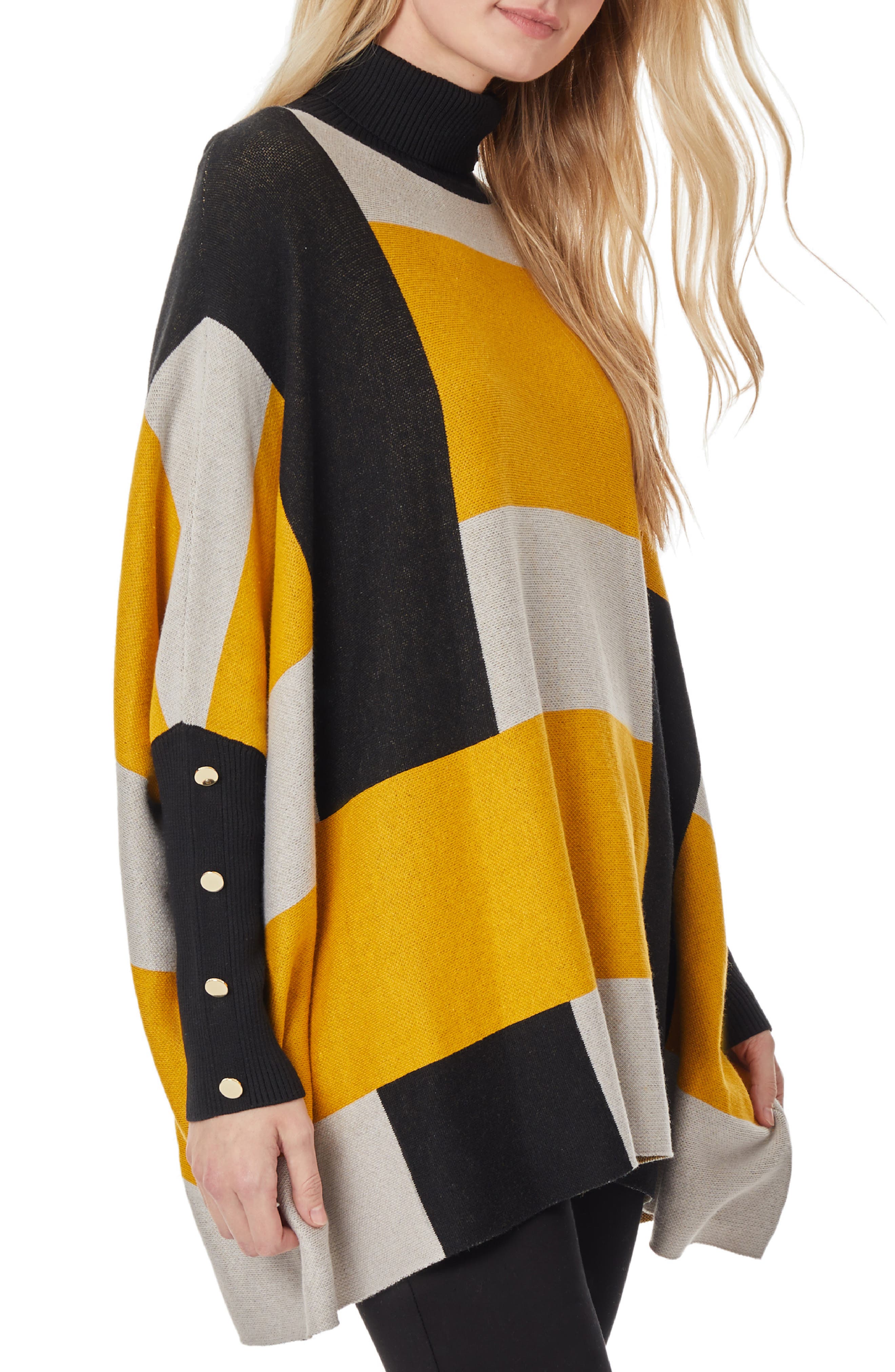 Jones New York Stripe Turtleneck Drop 
