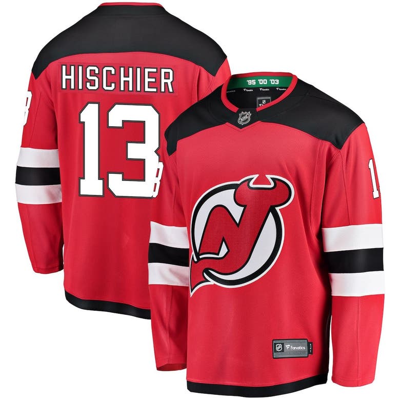 Fanatics Kids' Youth  Branded Nico Hischier Red New Jersey Devils Home Breakaway Player Jersey