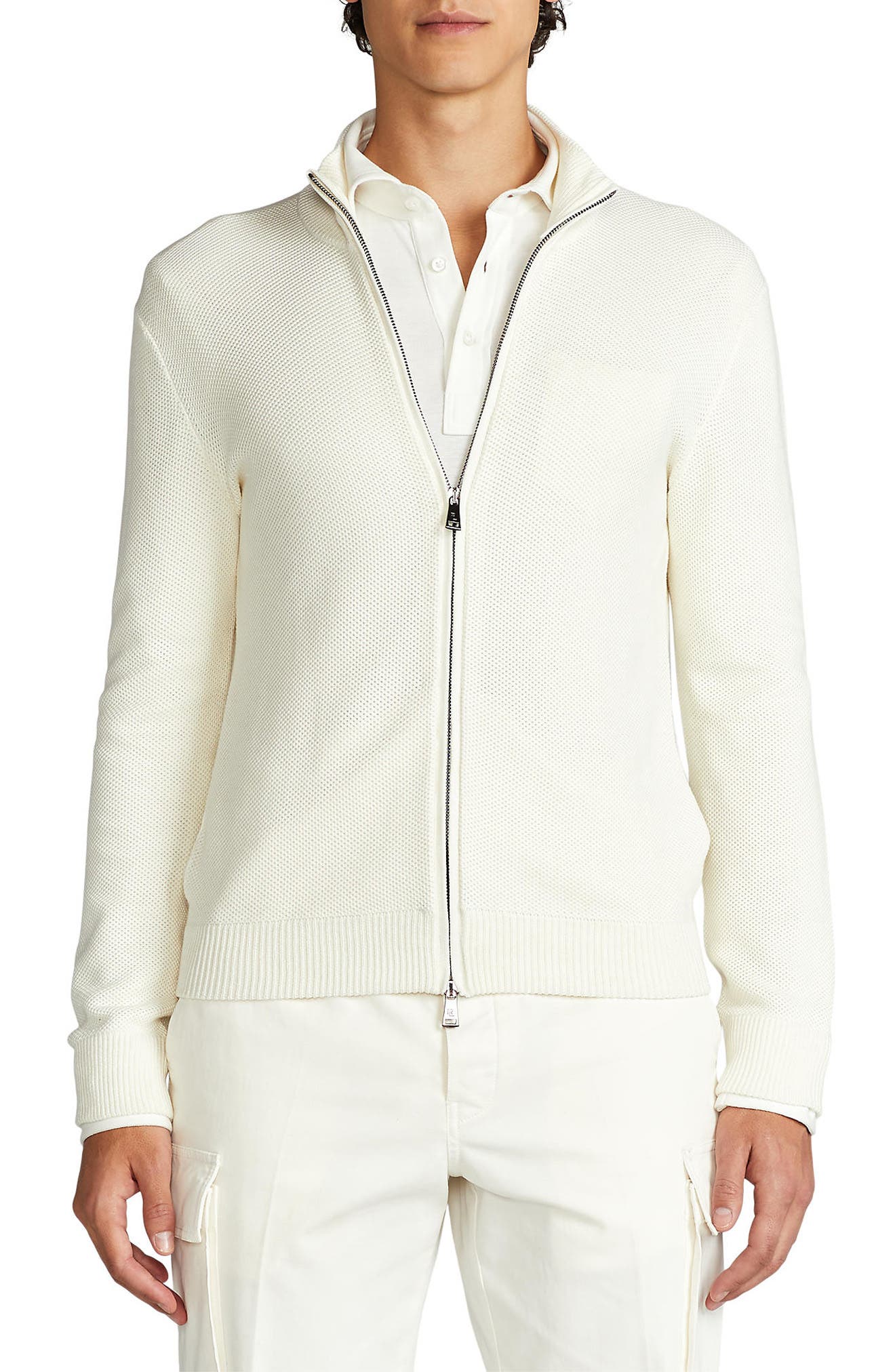 ralph lauren zip cardigan