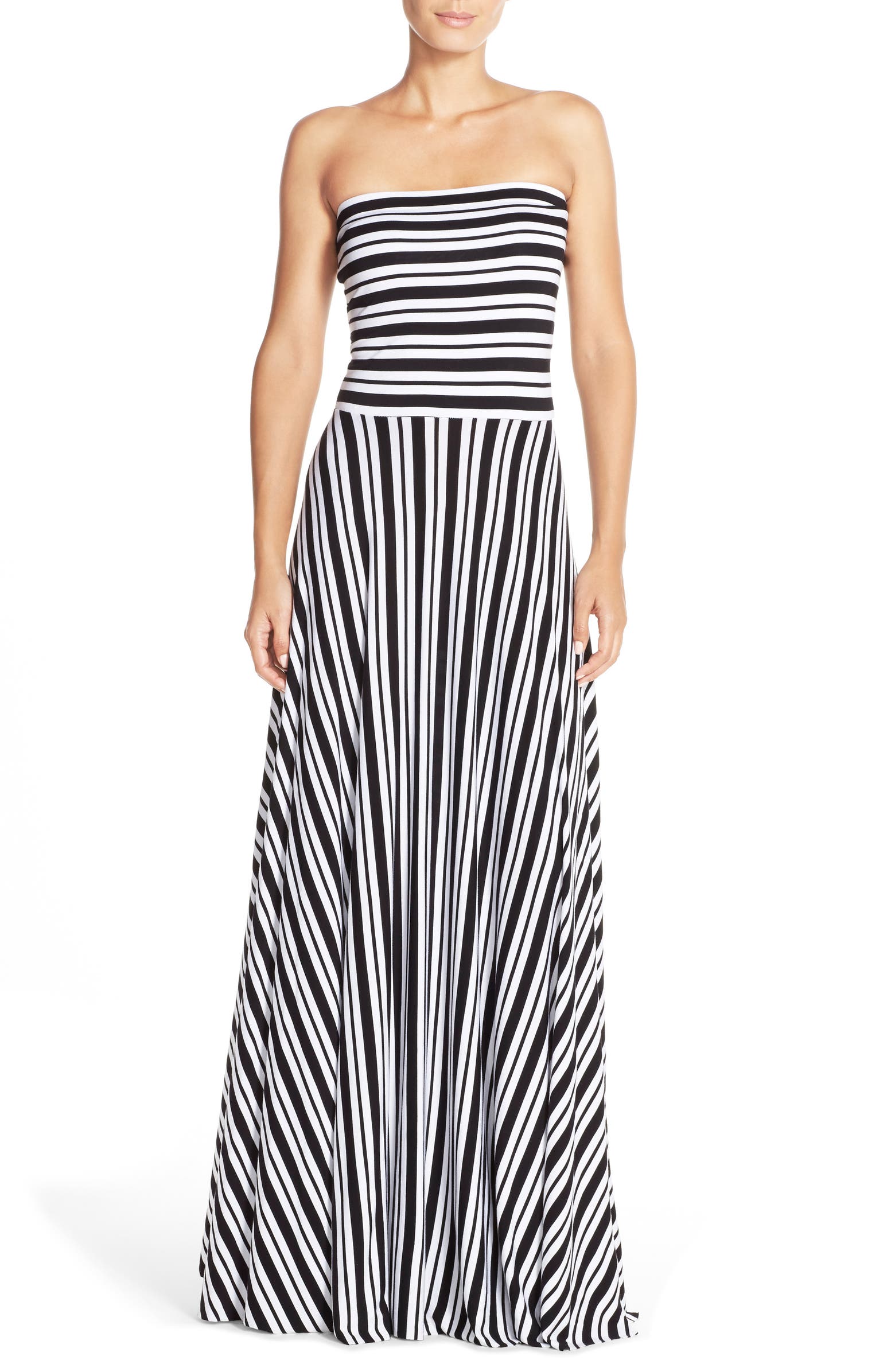 Felicity & Coco Stripe Strapless Maxi Dress (Nordstrom Exclusive ...