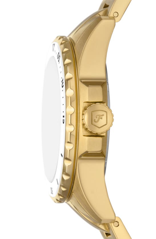 Shop Fossil Blue Dive Bracelet Watch, 36mm In Gold