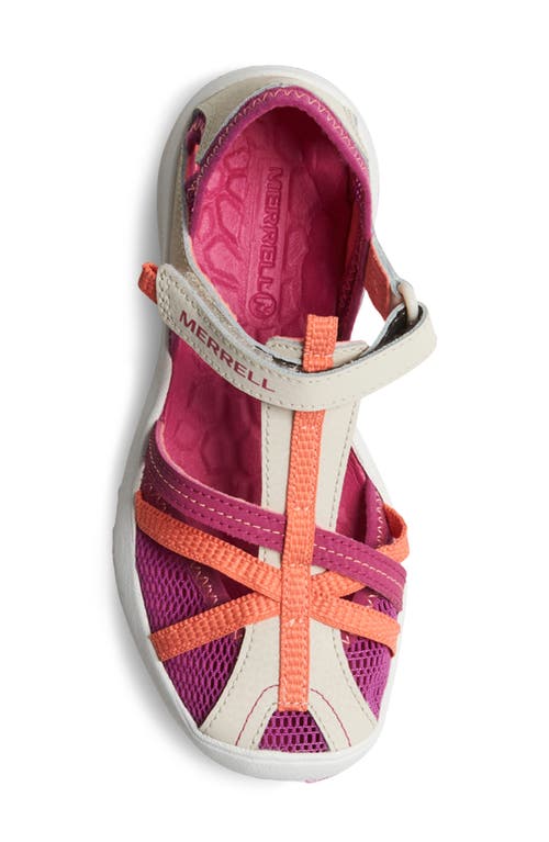 Shop Merrell Kids' Dragonfly Sandal In Grey/coral