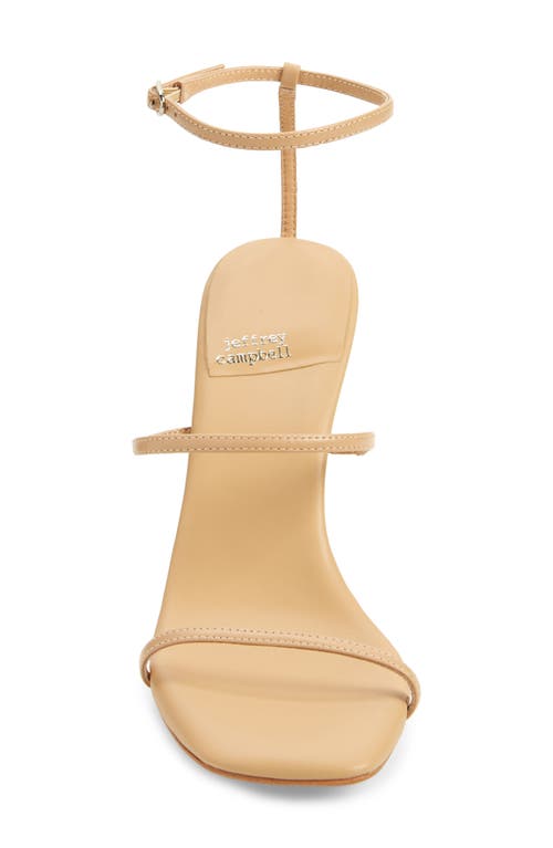 Shop Jeffrey Campbell Monica Ankle Strap Sandal In Natural