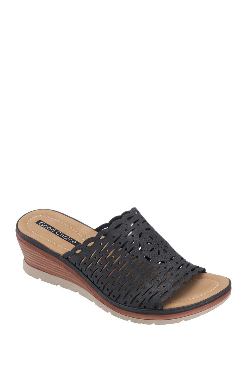 GC Shoes Maddy Laser Cut Wedge Mule Nordstrom Rack