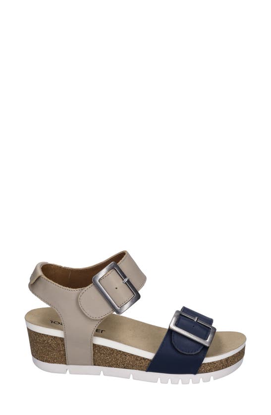 Shop Josef Seibel Quinn 02 Wedge Sandal In Ocean