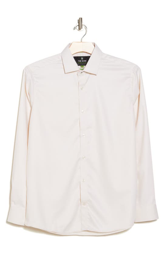 Shop Tom Baine Slim Fit Performance Stretch Button-up Shirt In Beige