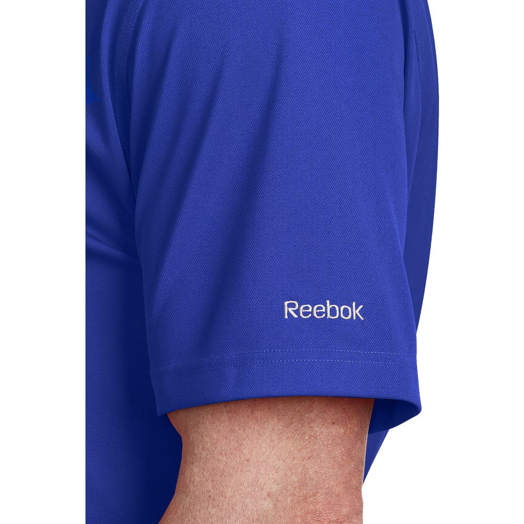 Reebok Performance Solid Polo In Cobalt