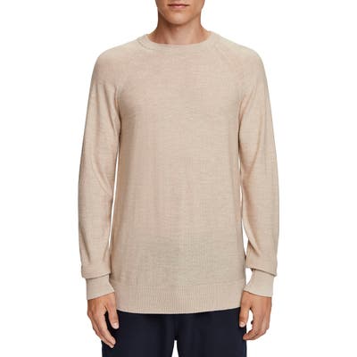 Scotch & Soda Crewneck Merino Wool Sweater, Beige