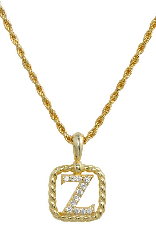 SAVVY CIE JEWELS Initial Pendant Necklace in Yellow-Z at Nordstrom