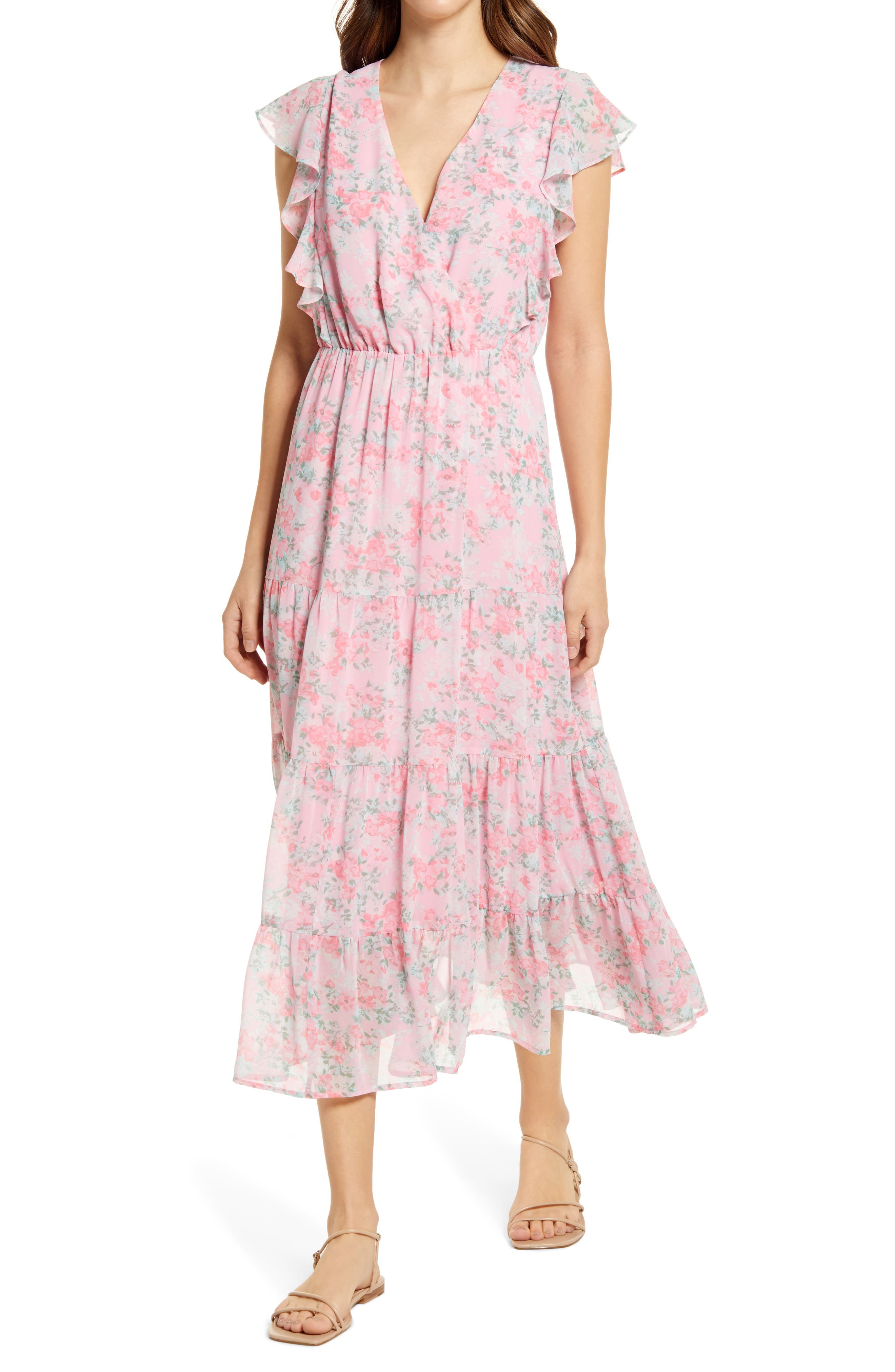 wrap dress with sleeves