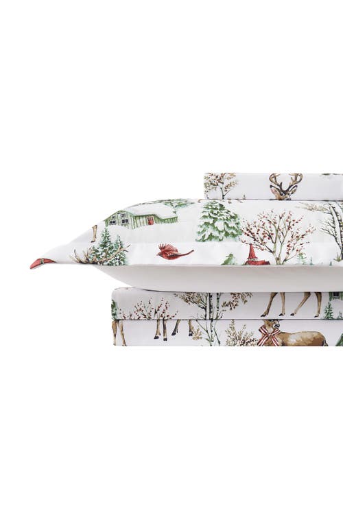 Southshore Fine Linens White Christmas Oversize Holiday Duvet Set In White Christmas
