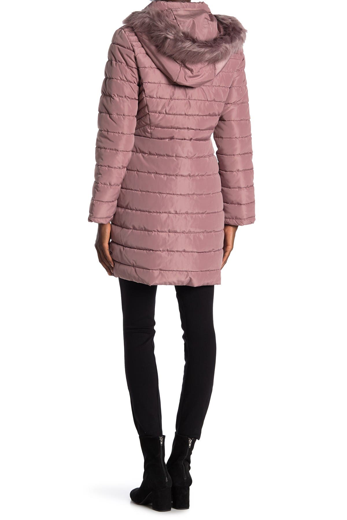 dusty rose puffer jacket