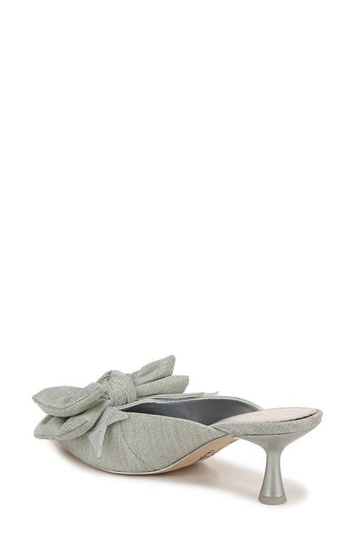 Circus Ny By Sam Edelman Fiona Mid-heel Bow Pumps In Silver Metallic