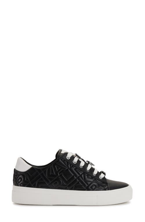 Shop Karl Lagerfeld Paris Cate Low Top Sneaker In Black/bright White