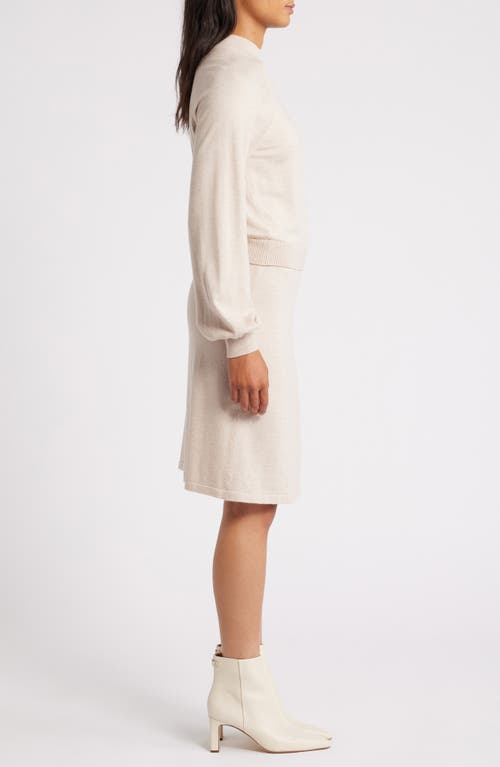 SAM EDELMAN SAM EDELMAN TWO-PIECE LOOK LONG SLEEVE SWEATER DRESS