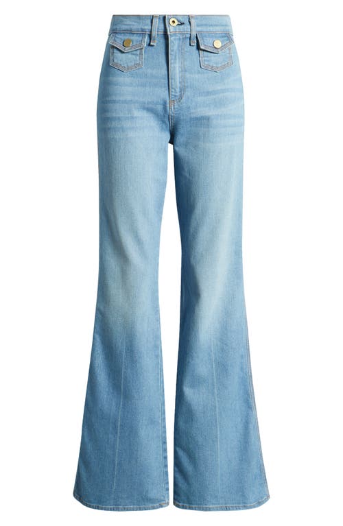 Shop Askk Ny '70s High Waist Bootcut Jeans In Galley