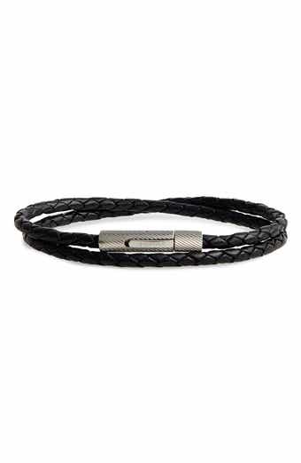 Boss men's 2025 leather bracelet