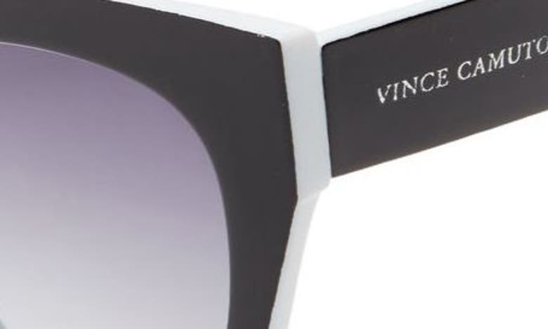 Shop Vince Camuto Cat Eye Sunglasses In Black White