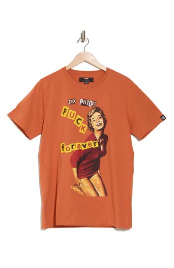 Cult Of Individuality Sex Pistols Cotton Graphic T-shirt In Orange