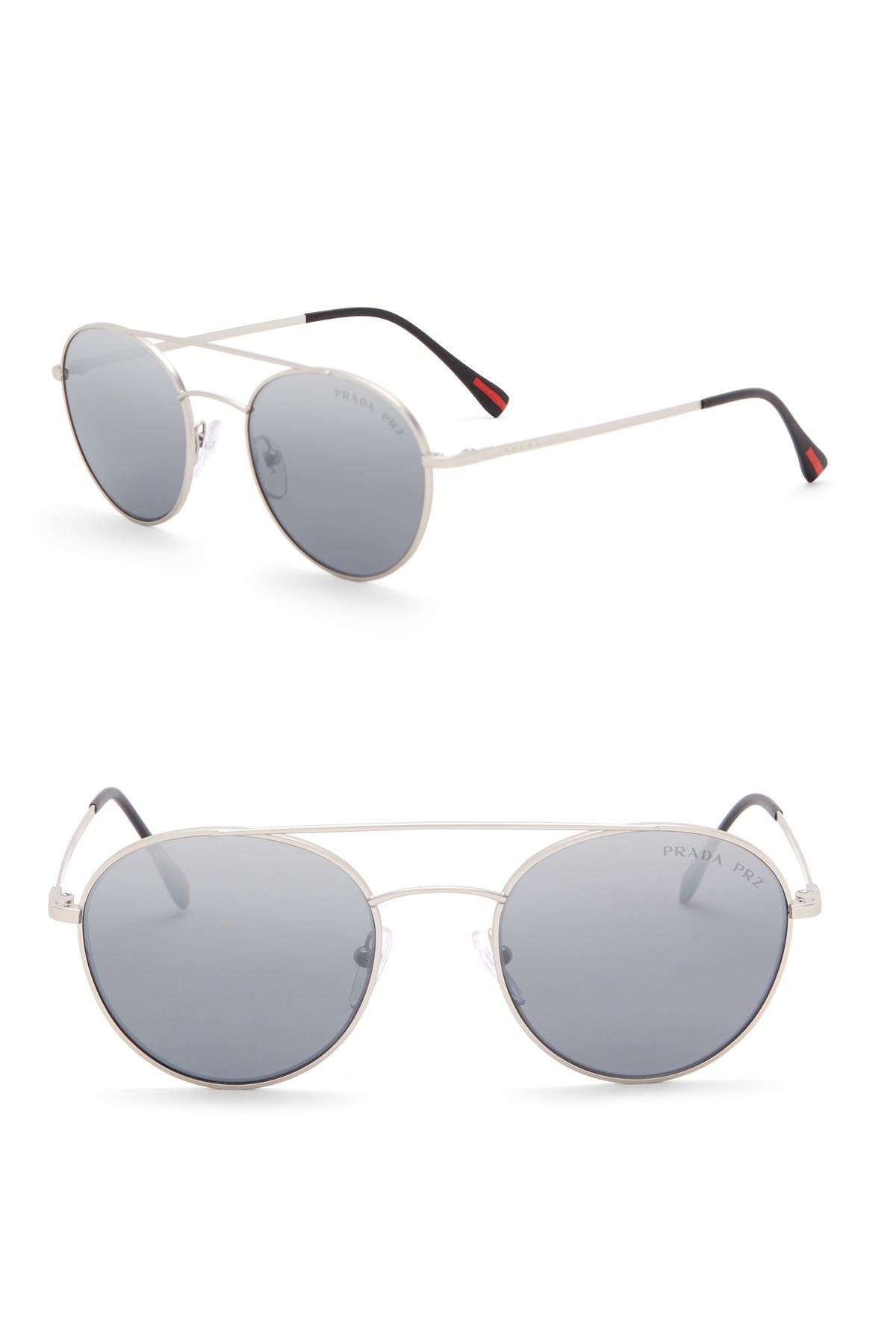 prada women's round 54mm sunglasses