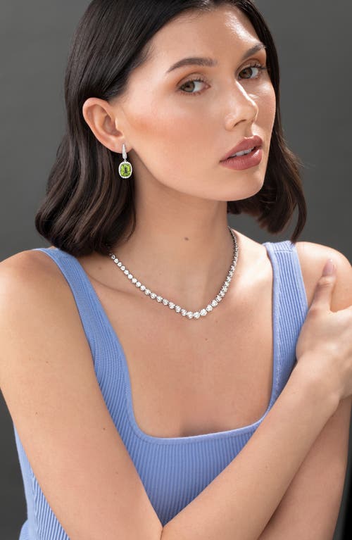 Bony Levy El Mar Iris Peridot & Diamond Drop Earrings In 18k W. Gold/peridot/diamond