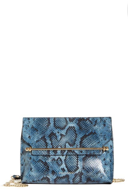 STRATHBERRY STYLIST MINI SNAKE EMBOSSED LEATHER CROSSBODY BAG,20194-575-550-347-W