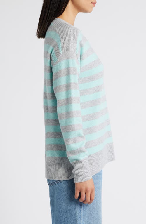 CASLONR CASLON(R) STRIPE CREWNECK SWEATER
