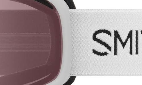 Shop Smith Vogue 154mm Snow Goggles In White/ignitor Mirror