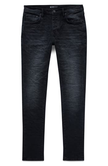 Purple Brand P001 Skinny Jeans In Mid Wash Black