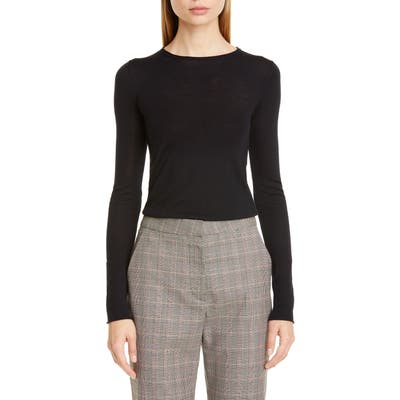 Stella Mccartney Ribbed Wool Blend Sweater, 6 IT - Black