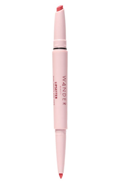 Wander Beauty Lipsetter Dual Lipstick & Liner In Roaming Rose