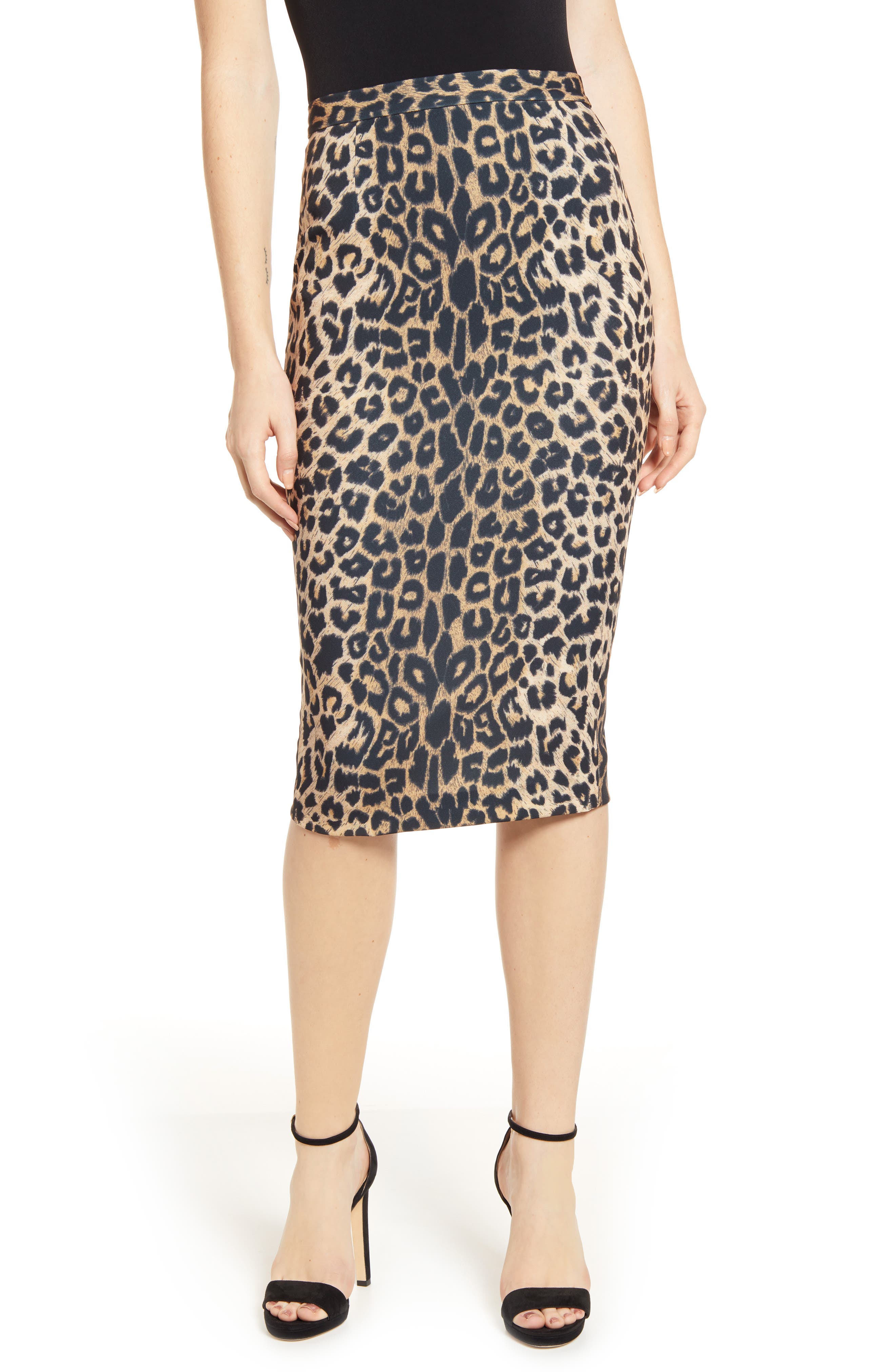 all saints leopard print skirt
